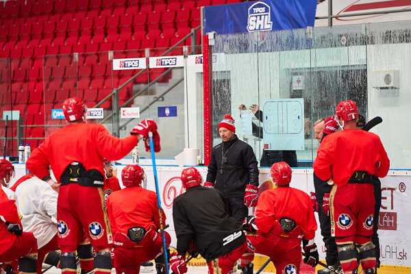 Tréning hokejistov HC Prešov.